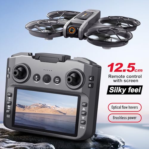 RC Drone with Screen Controller, Brushless Dual Camera, Optical Flow Positioning H595028