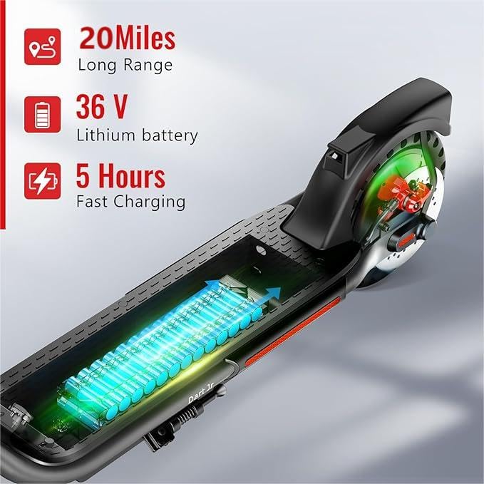 Electric Scooter for Adults, Folding, Dual Braking System P5096