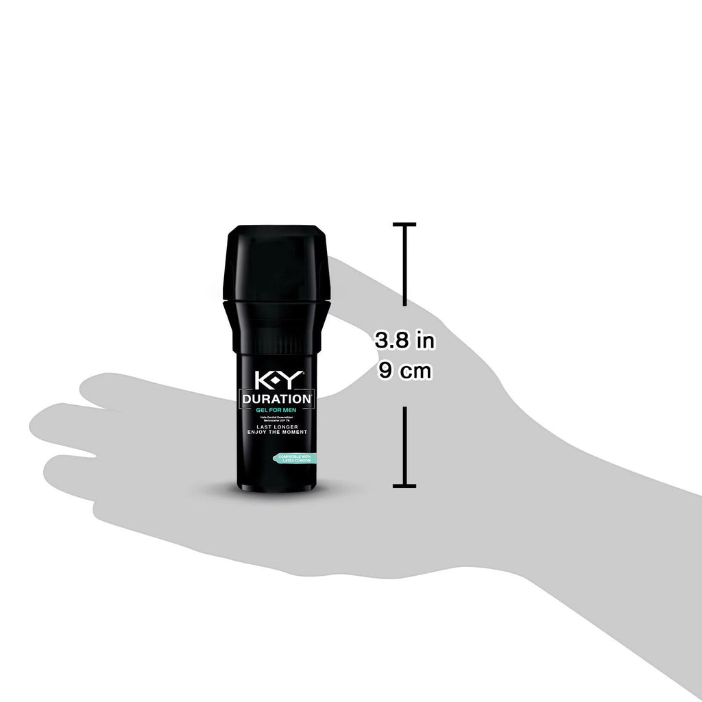 Duration Gel for Men, 36 Pumps, Condom Safe, 0.16 fl oz (Pack of 2) X110468