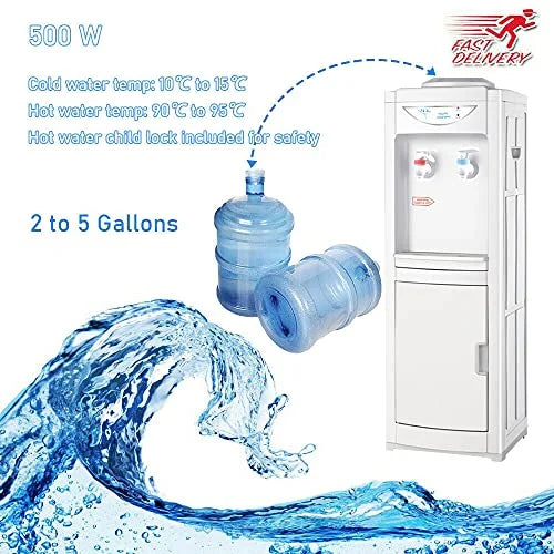 Water Dispenser 5 Gallon Top Loading Cooler with Child Safety Lock M821921