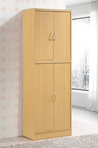 4 Door Kitchen Pantry with Four Shelves E56107