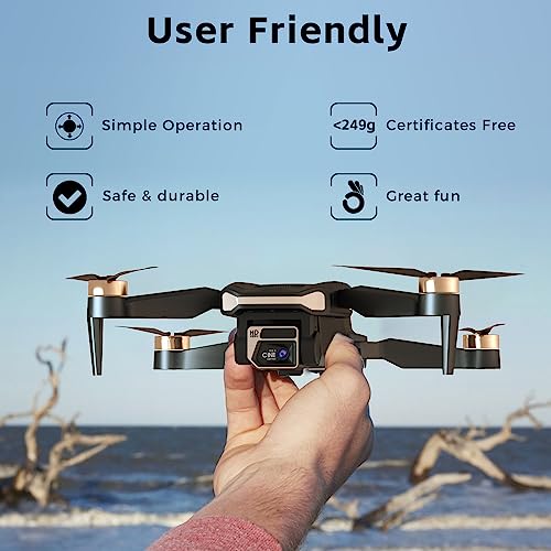 Brushless Motor Drone with 4K HD Camera for Beginners J3450