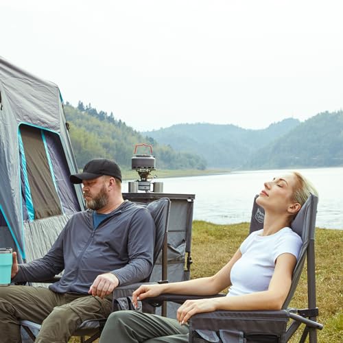 Oversized Folding Camping Chair High Back Heavy Duty for Adults with Cup Holder K6105
