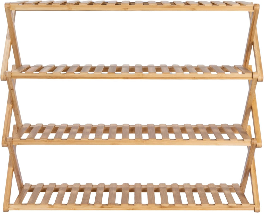 4-Tier Bamboo Folding Shoe Rack K6160