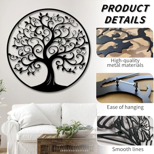 Tree of Life Metal Wall Art, 47x47 cm M84549