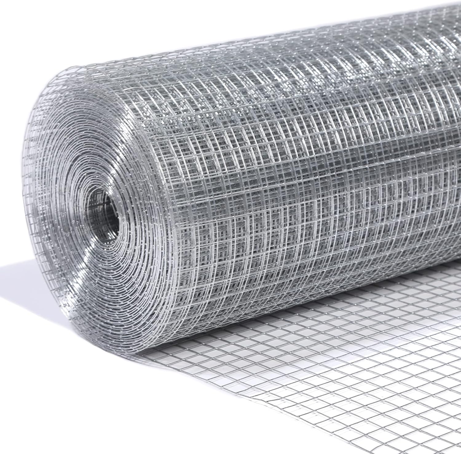 1/2inch Galvanized Hardware Cloth 24" x 100' 19 Gauge Hot-Dip Galvanized After Welding Chicken Wire Raised Garden Bed Plant Supports Poultry Netting Chicken Wire Fence Wire Mesh Roll