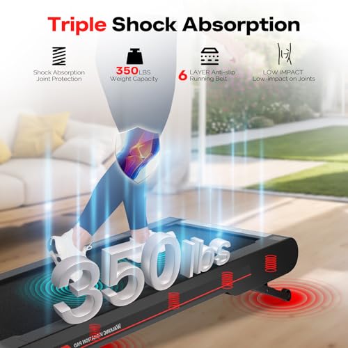 Walking Vibration Pad with APP, 3 in 1 Under Desk Treadmill, Low Noise with Remote Control V76557