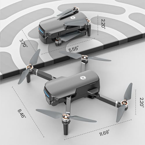GPS Drone with 4K UHD Camera for Adults, Foldable FPV Quadcopter C2200