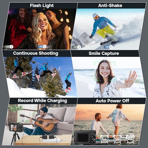 4K 48MP Digital Camera for Photography and Vlogging with Flip Screen M29302