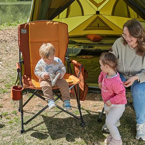 Oversized Folding Camping Chair High Back Heavy Duty for Adults with Cup Holder K6105