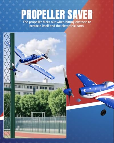 RC Plane 4 Channel Remote Control Fighter Airplane with 6-Axis Gyro, Easy to Fly for Beginners L2816