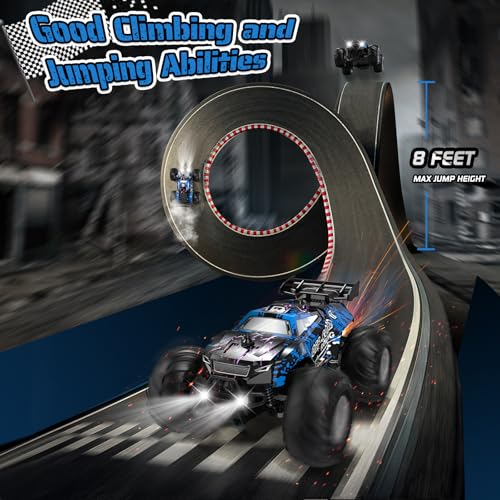 Remote Control Car, All-Terrain Truck for Boys, Rechargeable with LED, 2.4GHz H693