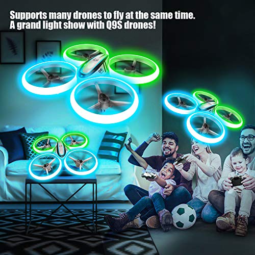RC Drone with 720P HD FPV Camera for Kids with LED Light and Remote Control Q603