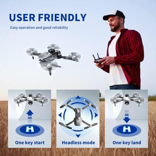 4K Camera Drone for Adults, Foldable FPV with Brushless Motor G69857