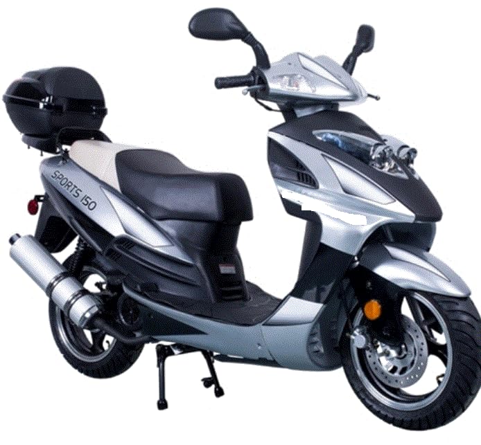 150cc Gas Automatic Street Legal Scooter with Matching Trunk X78563