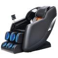 2025 Massage Chair Zero Gravity Full Body Airbags, 8 Fixed Points Massage Rollers with 6 Auto Modes, Bluetooth, Foot Rollers, Heater, Black