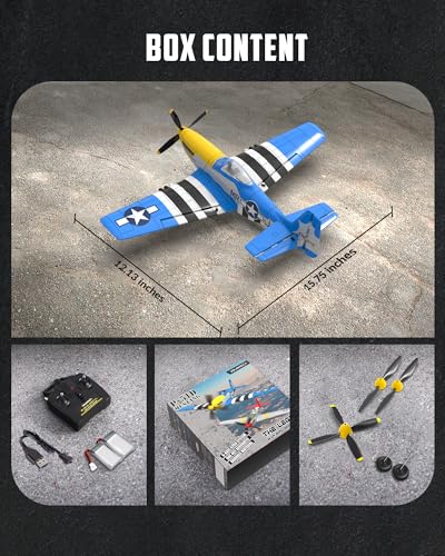 RC Plane 4 Channel Remote Control Fighter Airplane with 6-Axis Gyro, Easy to Fly for Beginners L2816