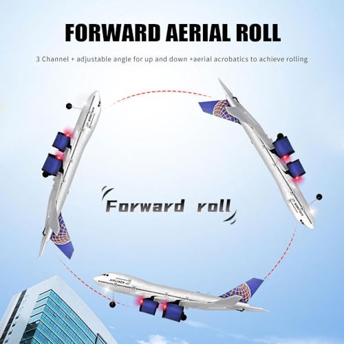 2.4G Remote Control Electric Airliner with LED Lights for Kids X694230