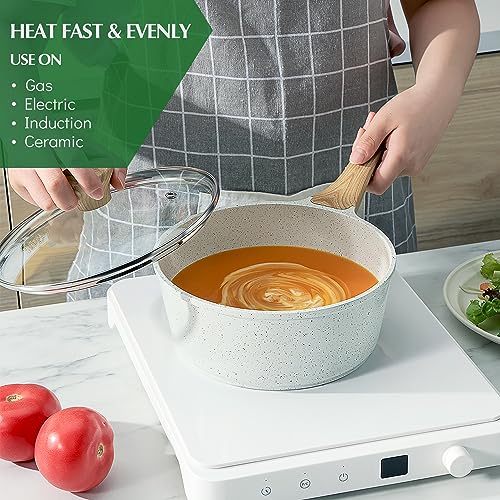 Nonstick Granite Cookware Set 13-Piece with Stay-Cool Handles L966