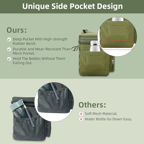Tactical Expandable Insulated Lunch Bag, Waterproof Cooler for Work and Outdoor, 15L K52184