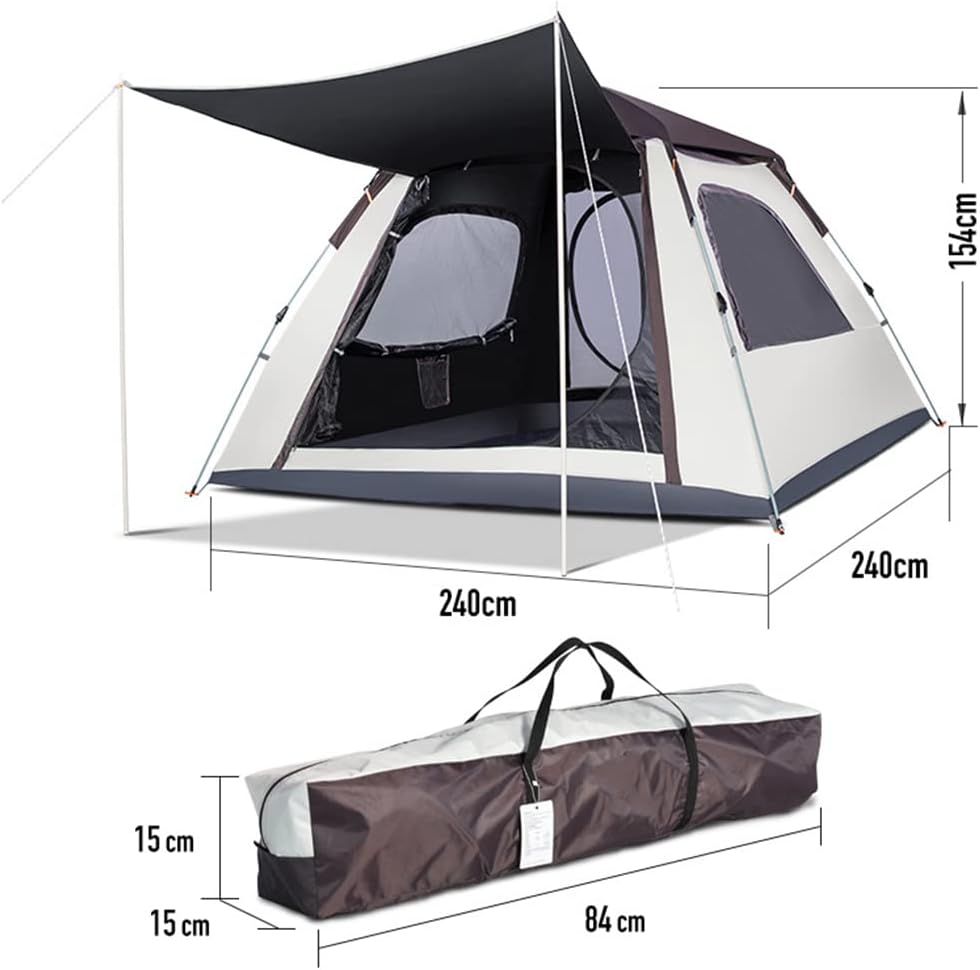 Pop Up Tent for 3-4 Person, Waterproof Family Cabin Tent for Camping P439