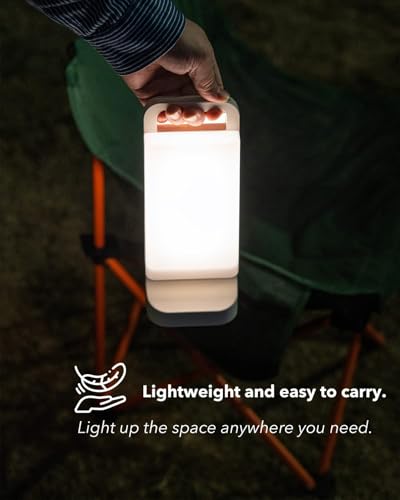 Solar Camping Lantern 6000mAh Rechargeable Dimmable Waterproof with USB Charging U64957