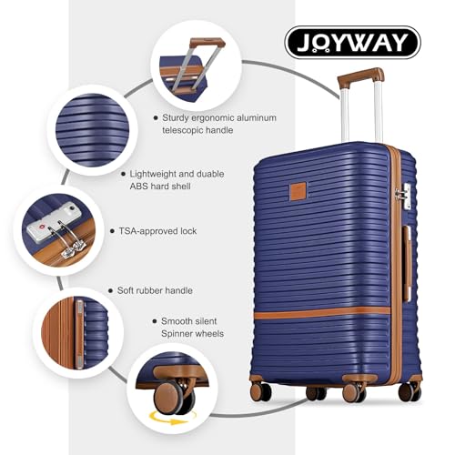 Expandable Carry-On Luggage Set, Lightweight Hard Shell 20 Inch with Spinner Wheels M12570