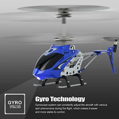 Mini RC Helicopter with Gyro Blue S36315