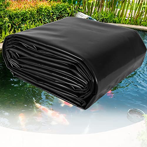 20Mil Pond Liner,13 x 20 Feet Heavy Duty HDPE Pond Liner Fish Pond Liners for Fish Ponds, Streams Fountains and Garden Waterfall