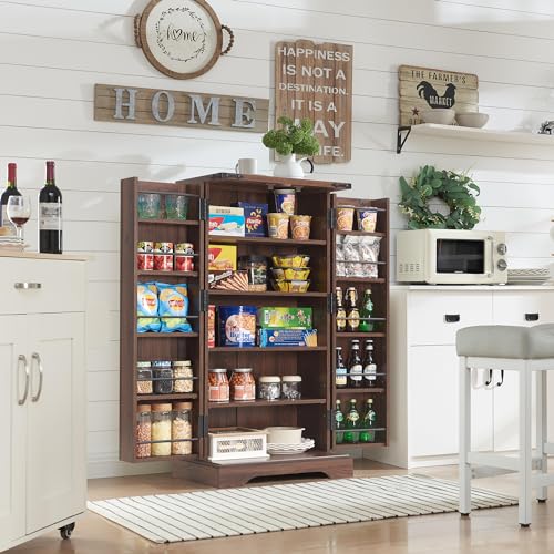 Farmhouse Storage Cabinet with Barn Doors and Adjustable Shelves X3170