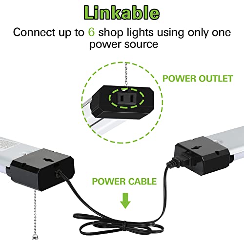 LED Shop Light Linkable 4FT Daylight 42W for Garage Workshop I547