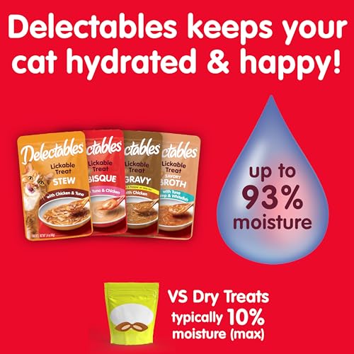 Lickable Wet Cat Treats for Adult & Senior Cats, Variety Pack, 30 Count C7744