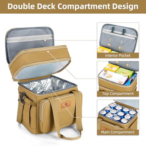 Tactical Expandable Insulated Lunch Bag, Waterproof Cooler for Work and Outdoor, 15L K52184