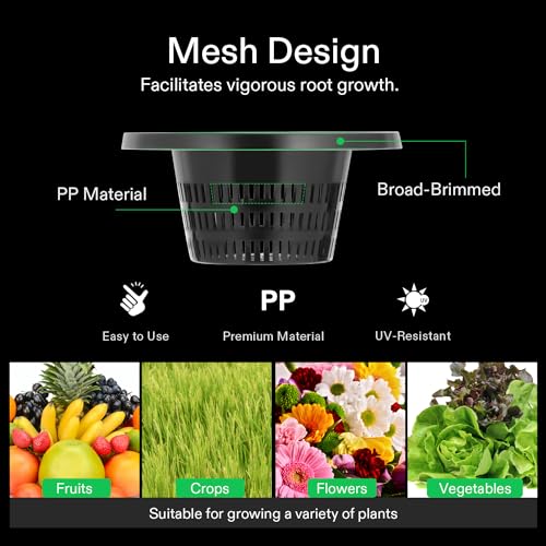 DWC Hydroponics Grow System with Top Drip Kit, 5-Gallon Deep Water Culture, Recirculating Drip Garden System I8634