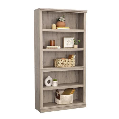 5 Tier Book Shelf Wooden Bookcase for Home Office Living Room C105
