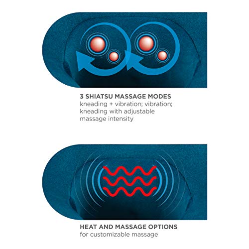 Travel Neck Pillow with Vibration, Heat & Shiatsu Massage A394583