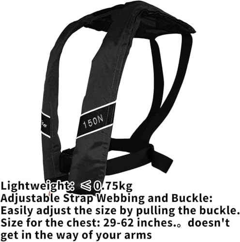 Automatic Inflatable Life Jacket for Adults, Low Profile, 330 lbs E6850
