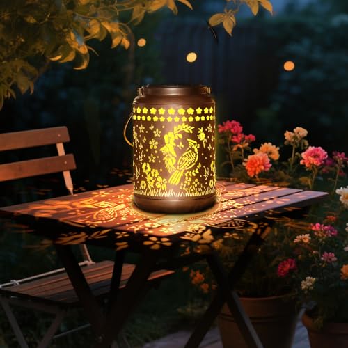 Solar Lanterns Outdoor Turtle Garden Decor Waterproof Hanging Light L4405