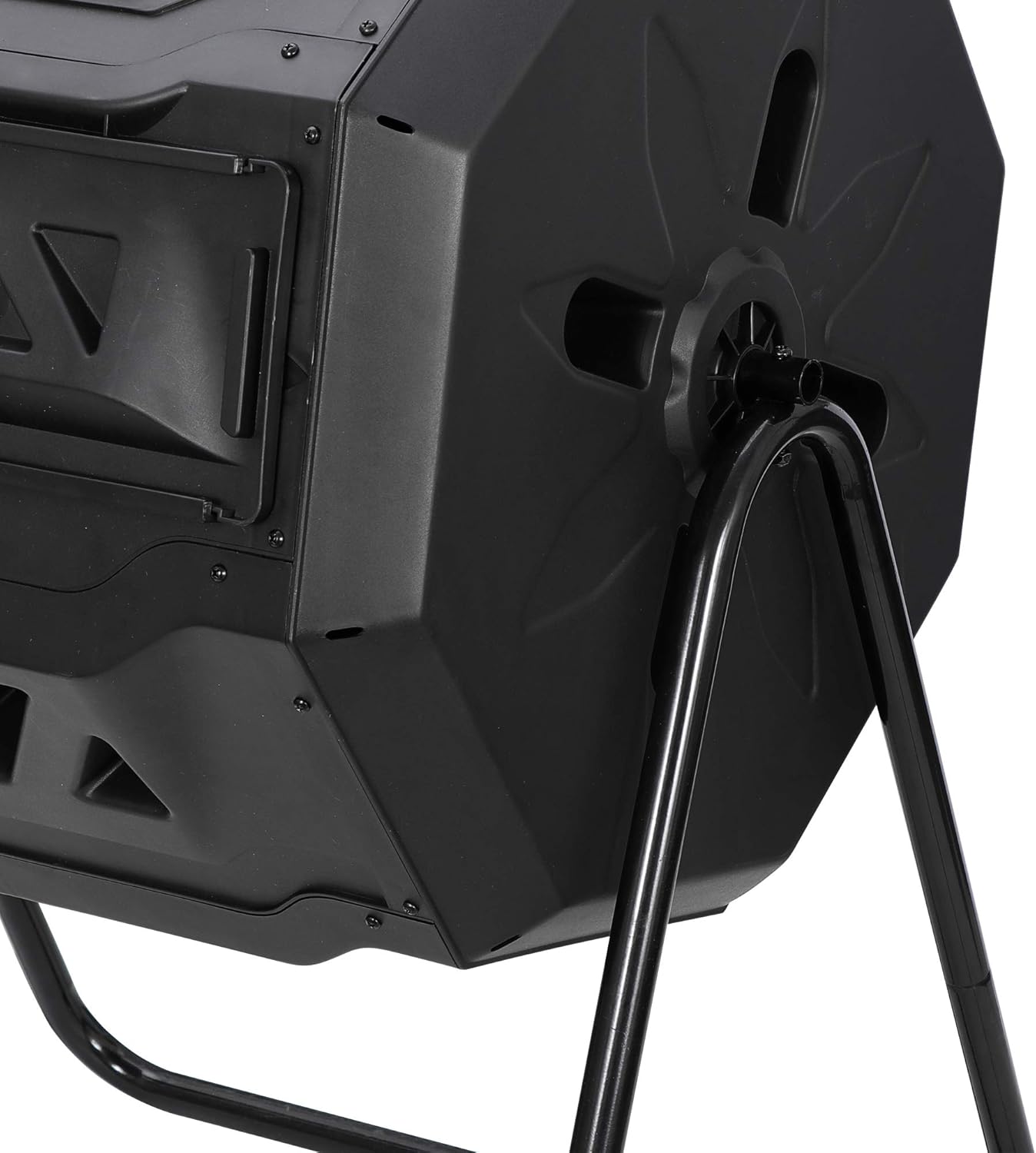 Composting Tumbler Dual Chamber Outdoor Rotating Compost Bin, 43 Gallon K6979