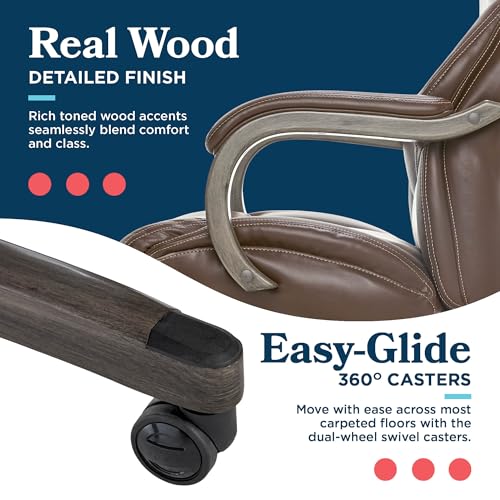 Executive Office Chair with Lumbar Support and Memory Foam Cushion T501837