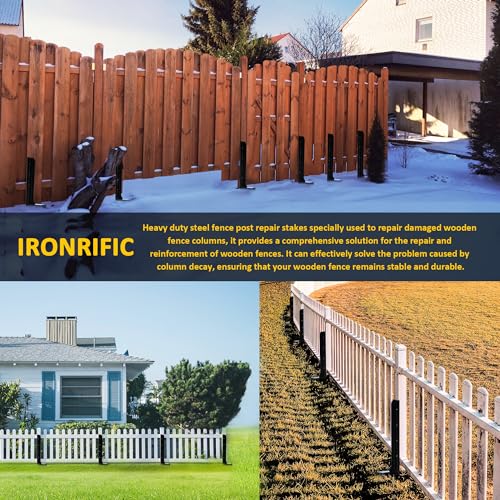 Steel Fence Post Repair Stakes, 40 Inch, 2 Pack V8401