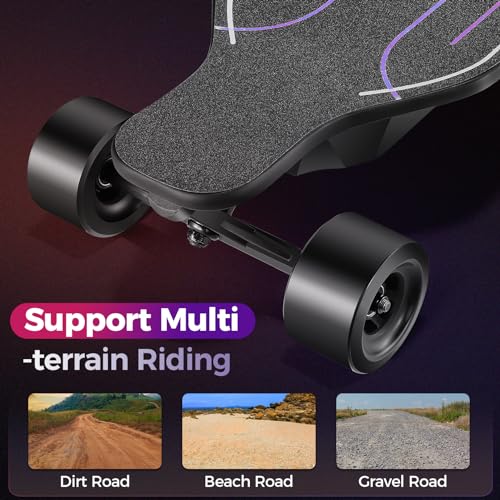 Electric Skateboard with Remote, 1200W Motor, 28 Miles Range T796