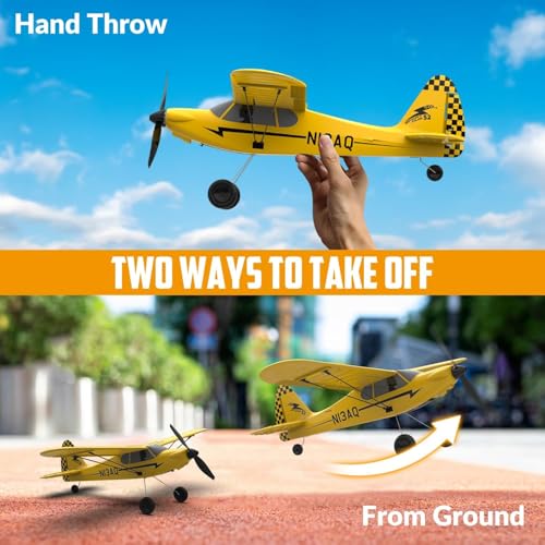 RC Plane Trainer 3CH Remote Control Airplane with 6-Axis Gyro Stabilizer C39075