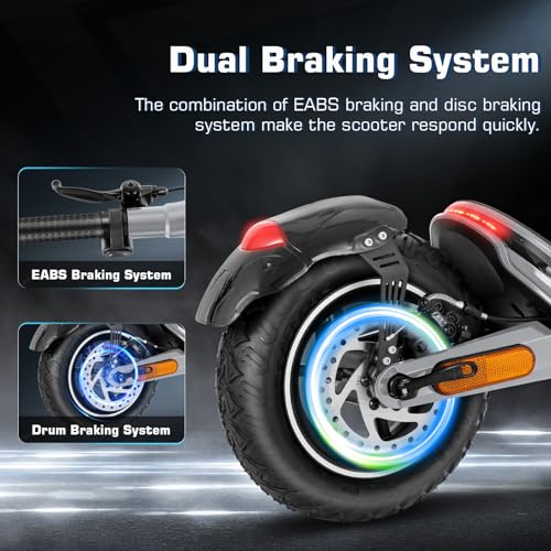 Electric Scooter for Adults, 850W Motor, 30 Miles Range, Folding with Wide Pneumatic Wheel L7670