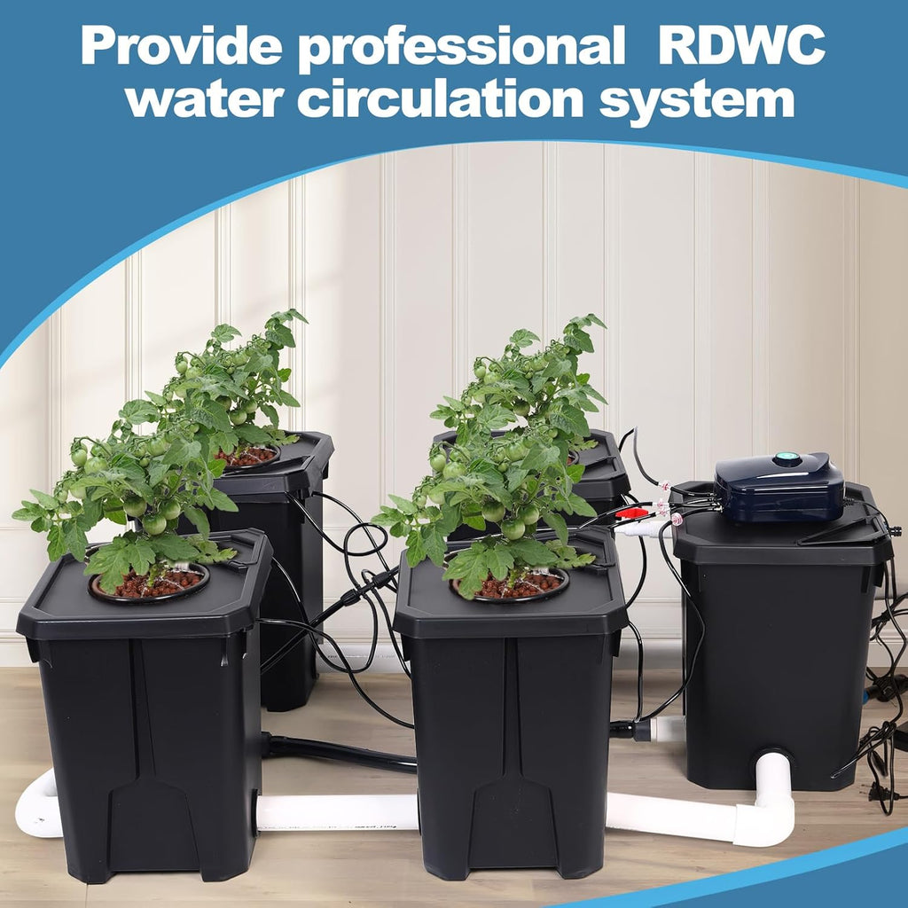 Hydroponics Grow System 4 Site with 7-Gallon Reservoir L491509