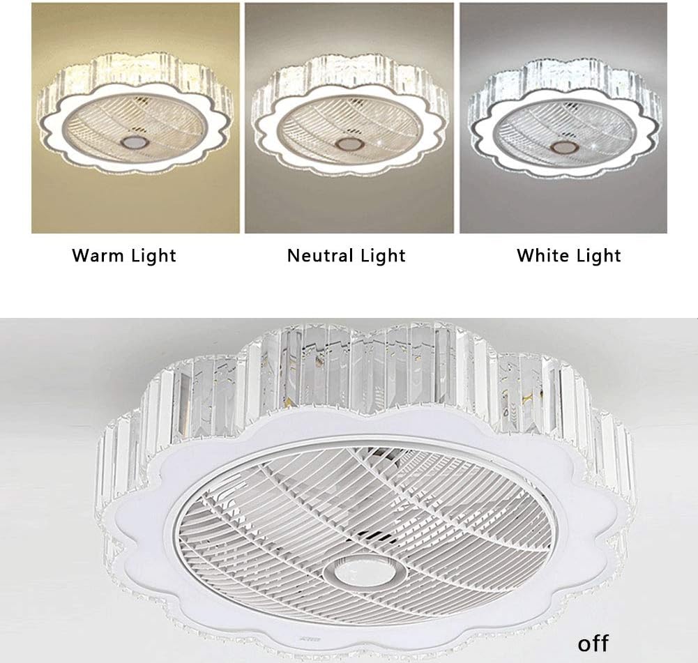 23" Ceiling Fan with Lights, Remote Control, 3-Color 6-Speed, Quiet Motor for Bedroom J41579