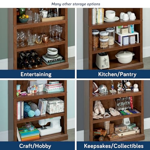 5 Tier Book Shelf Wooden Bookcase for Home Office Living Room C105
