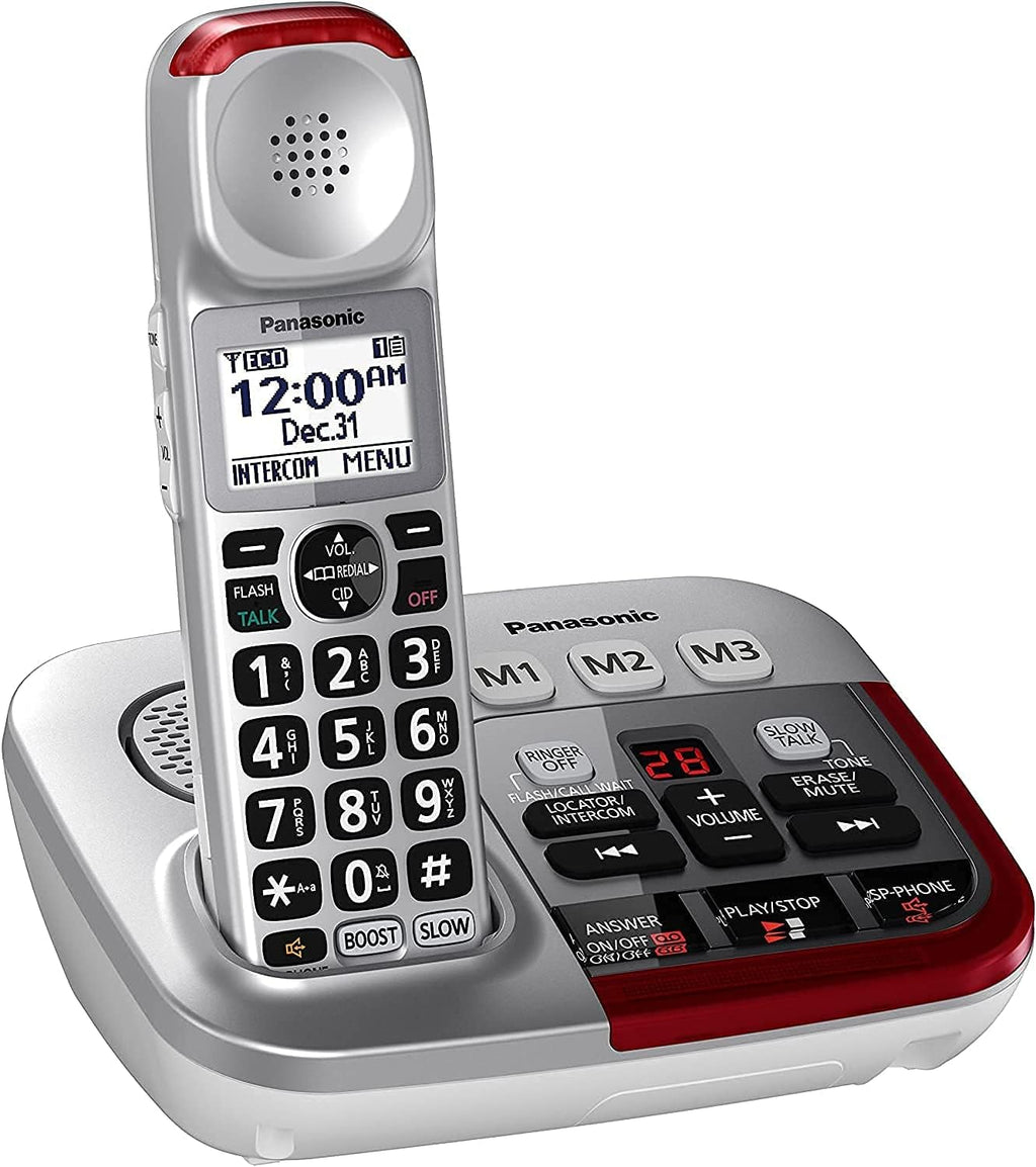 Amplified Cordless Phone with 2 Handsets, Volume Booster, Noise Reduction P936896