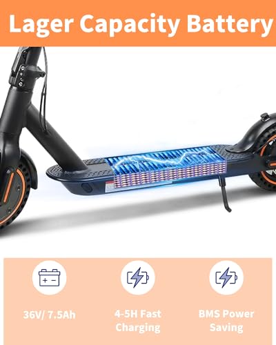 Electric Scooter for Adults, 500W Motor, Folding with Dual Suspension D383