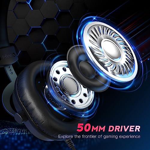 PC Gaming Headset with 7.1 Surround Sound, Detachable Microphone, Over-Ear Wired P287208
